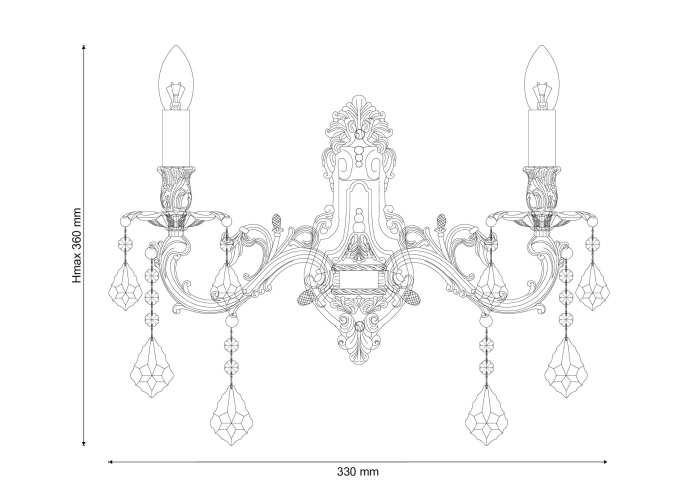 Бра Lucia Tucci BARLETTA W122.2 cream white
