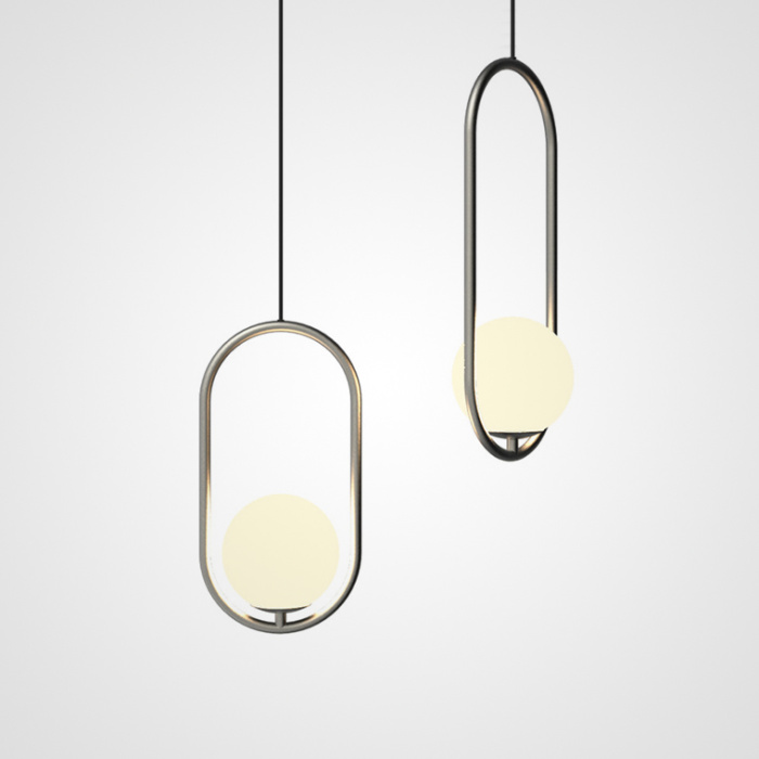 Подвесной светильник Matthew McCormick hoop 40 Silver MILA Pendant ImperiumLoft