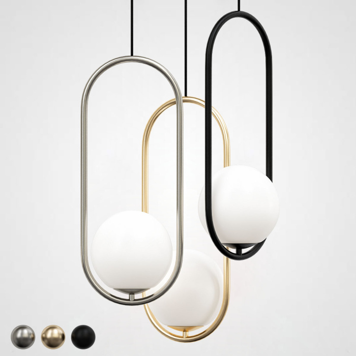 Подвесной светильник Matthew McCormick hoop 40 Silver MILA Pendant ImperiumLoft