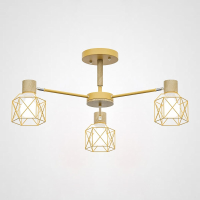 Люстра на штанге CORF B3 Yellow 3 lamps ImperiumLoft 189494-26