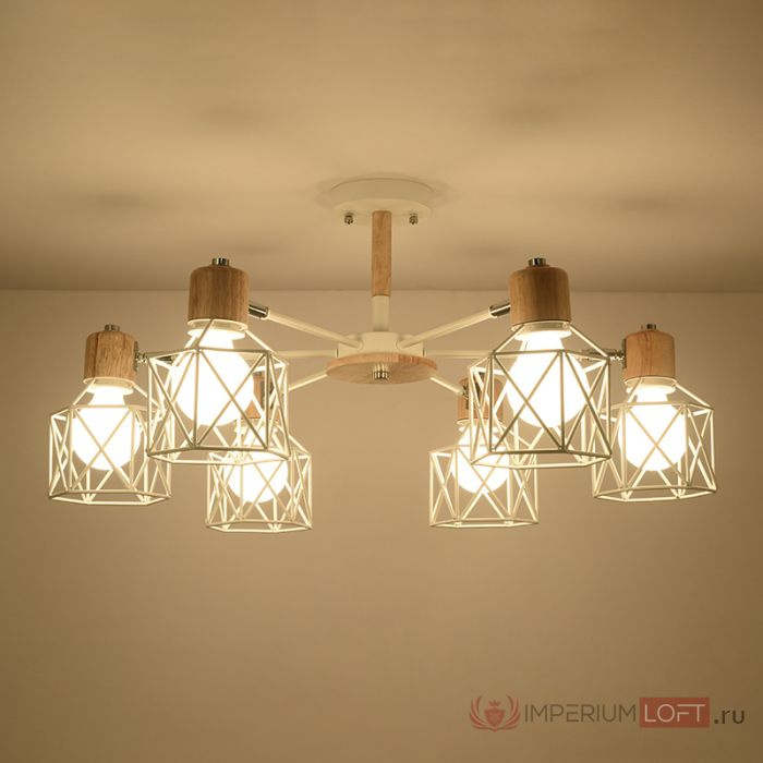 Люстра на штанге CORF B3 Yellow 3 lamps ImperiumLoft 189494-26
