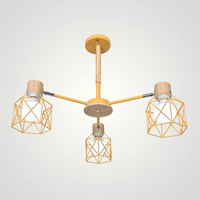 Люстра на штанге CORF B3 Yellow 3 lamps ImperiumLoft 189494-26