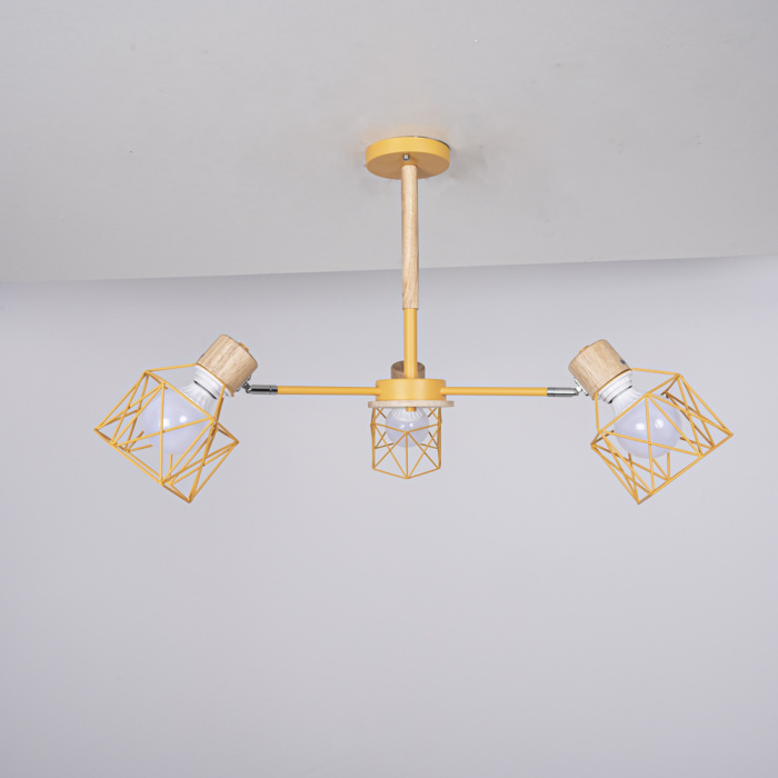 Люстра на штанге CORF B3 Yellow 3 lamps ImperiumLoft 189494-26
