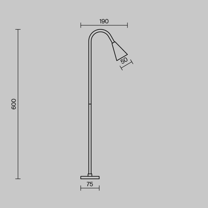 Ландшафтный светильник Maytoni Barb O531FL-L3B3K