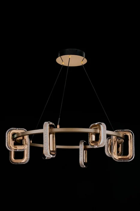 Подвесная люстра Leon Theona LE7701/8 Grey/Gold