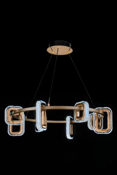 Подвесная люстра Leon Theona LE7701/8 Grey/Gold