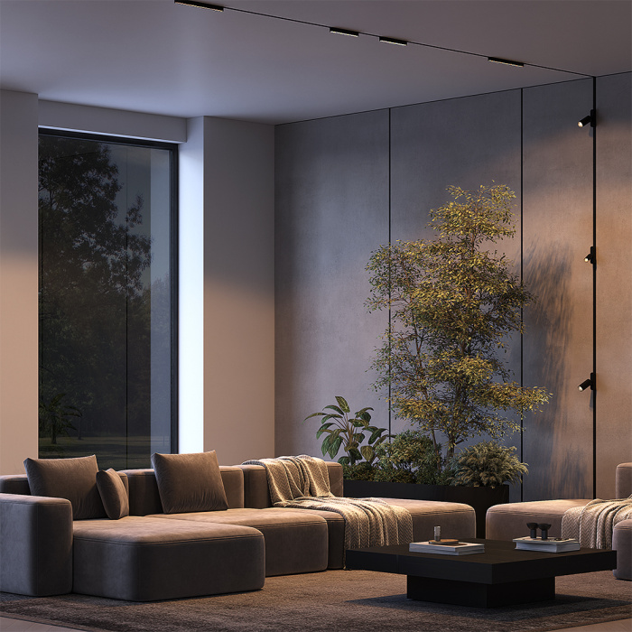 Трековый светильник Maytoni Points TR082-1-6W3K-M-B