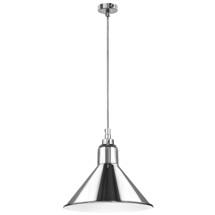 Светильник подвесной LOFT 1х40W E14 ХРОМ  (в комплекте) 765024 (MD12018002-1F)