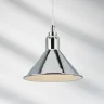 Светильник подвесной LOFT 1х40W E14 ХРОМ  (в комплекте) 765024 (MD12018002-1F)