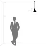Светильник подвесной LOFT 1х40W E14 ХРОМ  (в комплекте) 765024 (MD12018002-1F)