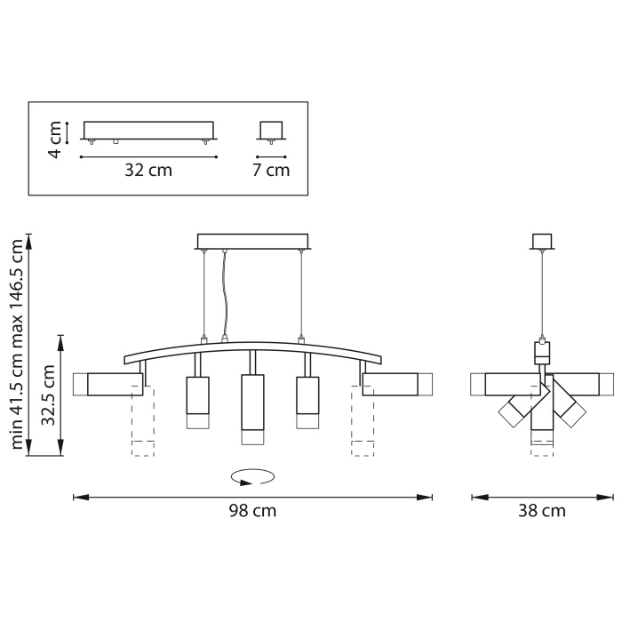 Подвес Rullo Lightstar LR7353728631