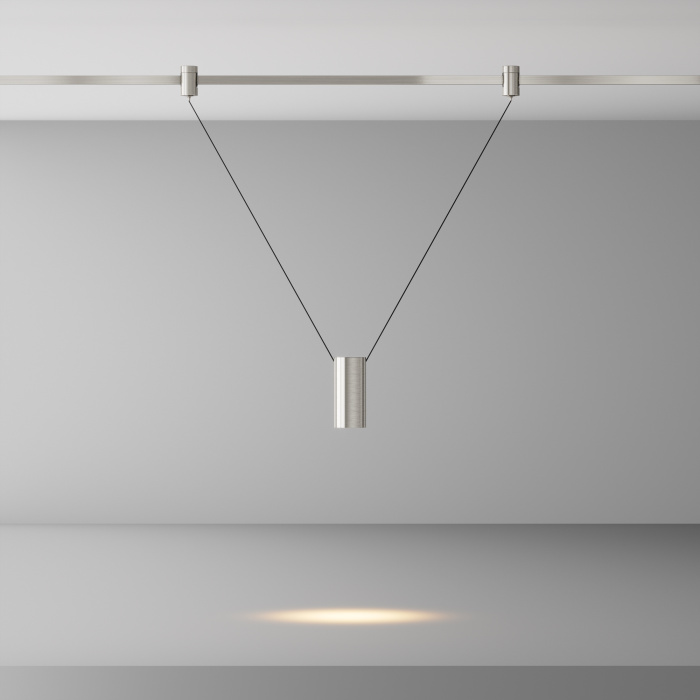 Трековый подвесной светильник Maytoni Focus LED TR157-1-12W3K-PT