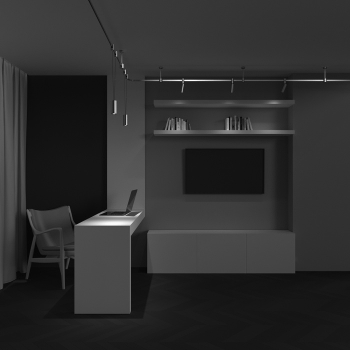 Трековый подвесной светильник Maytoni Focus LED TR157-1-12W3K-PT