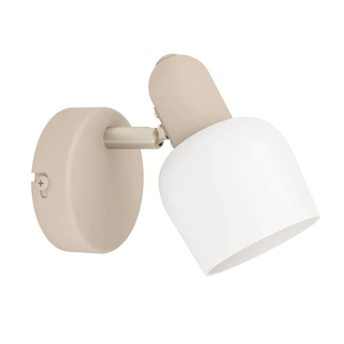 Спот CORATO, 1X18W (E14), L85, H125, A150, сталь, песочный, матовый никель / стекло, белый EGLO 900714