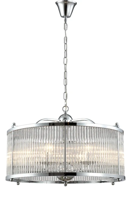 Люстра Crystal Lux TADEO SP6 D600 CHROME/TRANSPARENTE