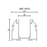 Шинопровод трековый Aployt Magnetic track 220 APL.0274.10.200