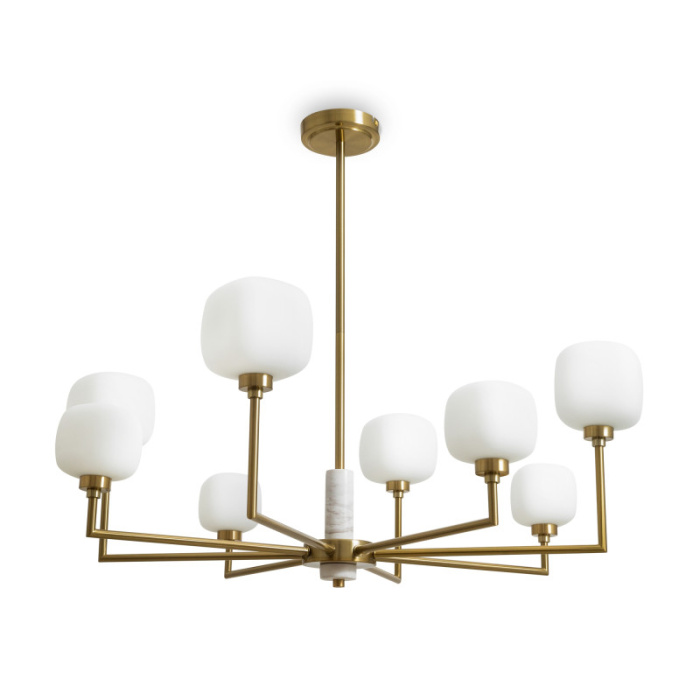 Люстра на штанге Freya Tender FR5373CL-08BS