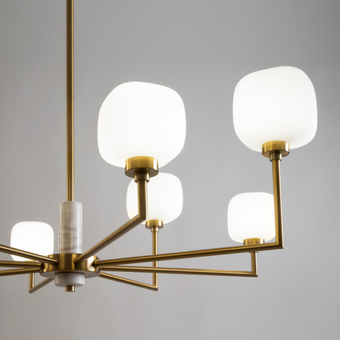 Люстра на штанге Freya Tender FR5373CL-08BS