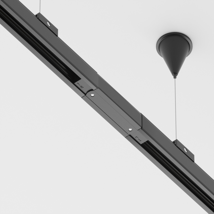 Коннектор прямой Trinity черный Maytoni TRA005C-31B