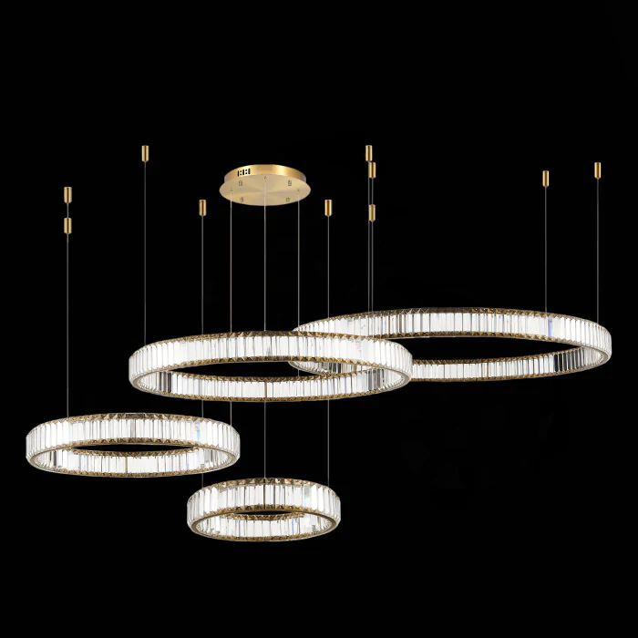 Люстра подвесная ST-Luce Латунь/Прозрачный LED 1*190W 4000K SL1622.303.04