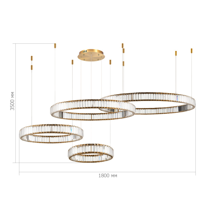 Подвесной светодиодный светильник ST Luce Tivoli SL1622.303.04
