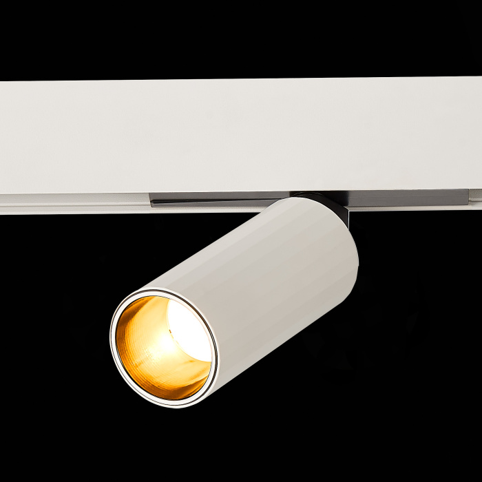 Магнитный трековый светильник Белый LED 1*12W 3000K 600Lm Ra>90 IP20 D50xH173 48VV ST807.536.12