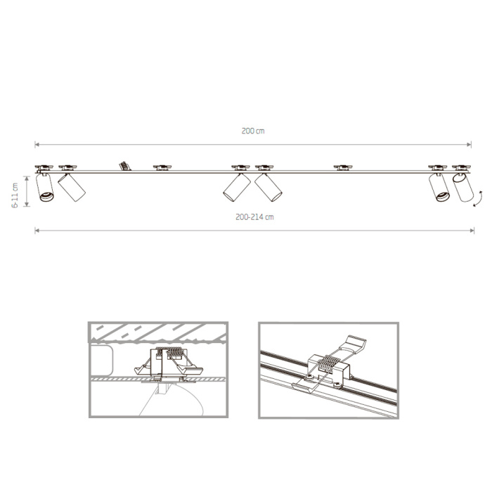 Спот Nowodvorski Mono Surface Black 7837
