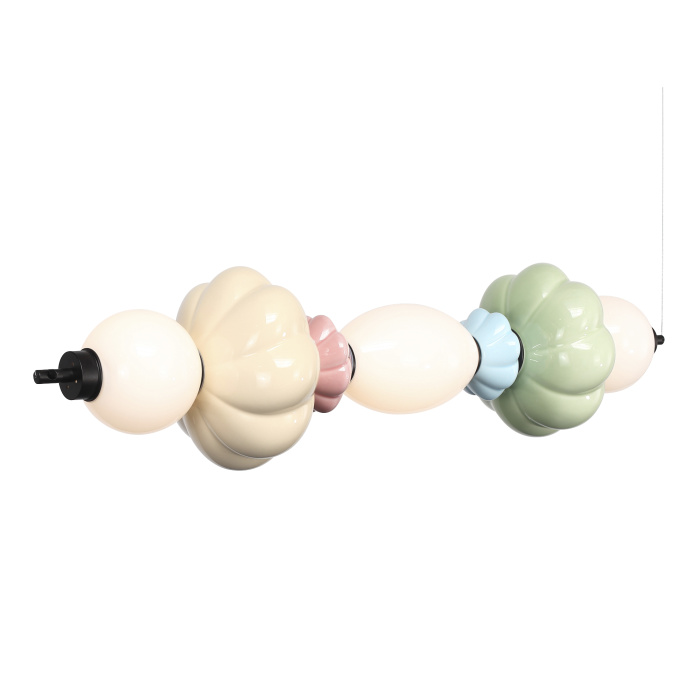 Светильник подвесной ST-Luce черный/зеленый, розовый, желтый,Синий, опаловый LED 1*24 SL6134.443.01