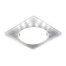 Встраиваемый точечный светильник GX53 с LED подсветкой Ambrella light G215 CH/WH