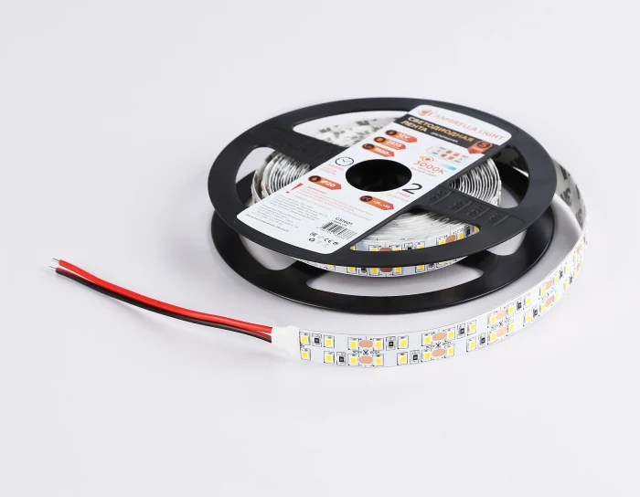 Светодиодная лента двухрядная Ambrella Light GS1601 2835 240Led /19.2W m/ 12V IP20 3000K 5m Ambrella light GS1601