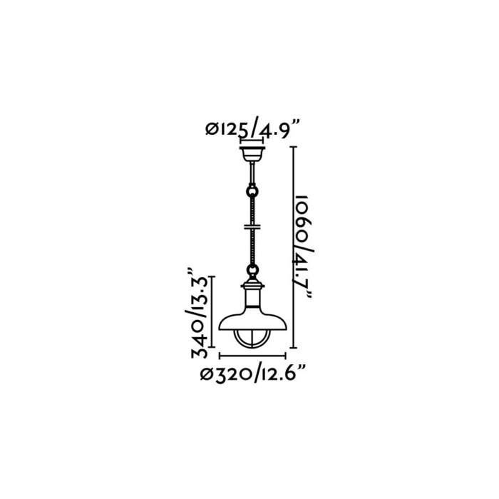 Уличный светильник ESTORIL-G Rust pendant lamp