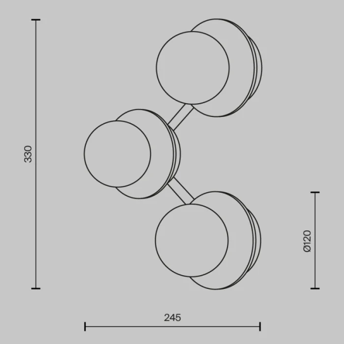 Бра Maytoni Ambre MOD331WL-L6BS3K