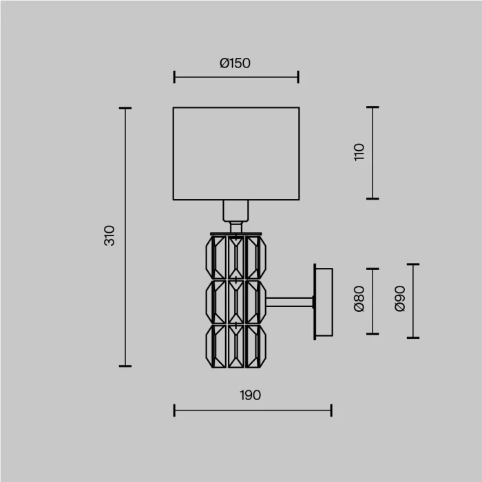 Бра Maytoni Talento DIA008WL-1CH