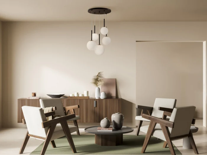 Люстра на штанге Maytoni MOD321PL-05B