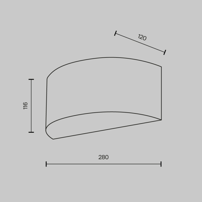 Бра Maytoni Ripple MOD096WL-01CH
