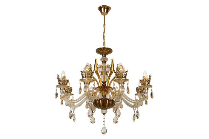 Подвесная люстра iLamp Asia 61078-8 Бронзовая