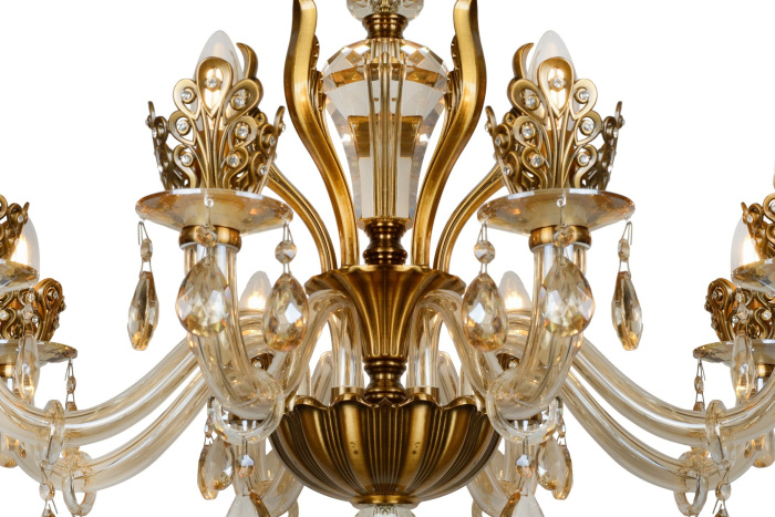 Подвесная люстра iLamp Asia 61078-8 Бронзовая