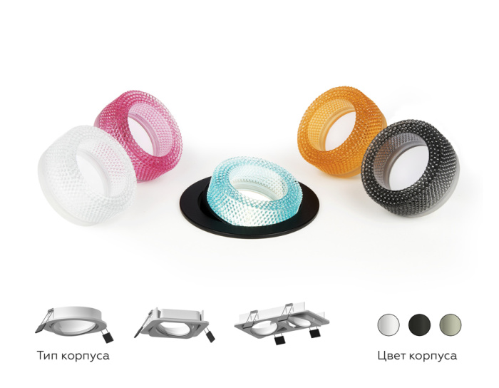 Насадка передняя для корпуса светильника D70mm Ambrella light N7193