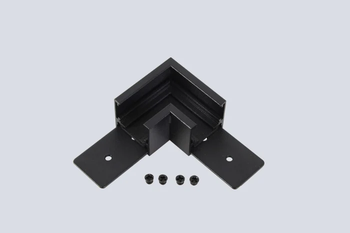 Соединитель для магнитного накладного шинопровода угловой Crystal Lux CLT 0.214 04 BL