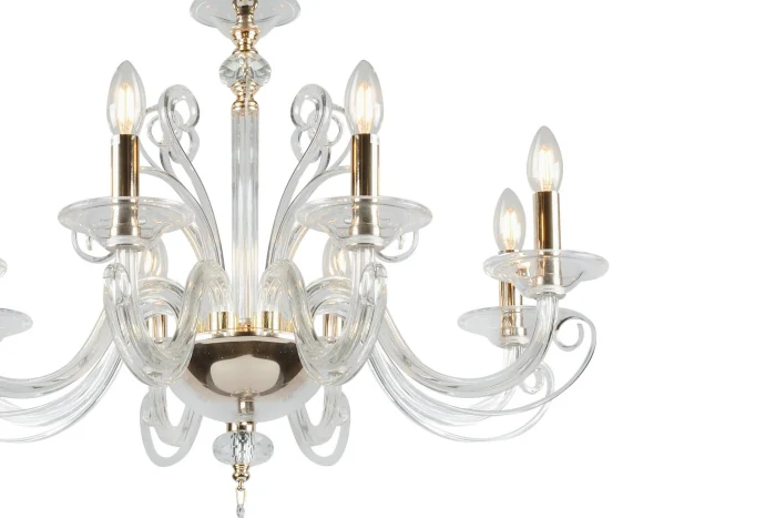 Подвесная люстра iLamp King P9372-8 Золотая