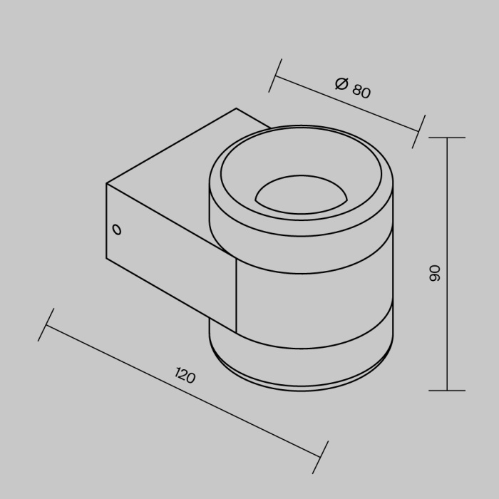 Светильник настенный Maytoni Orbit O490WL-L6B3K