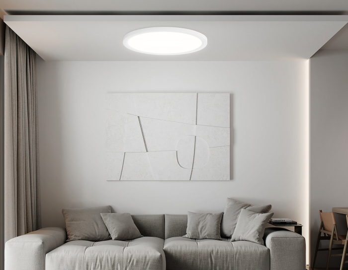 Светильник светодиодный ультратонкий 3000K-6500K с CCT-переключателем Ambrella light FZ1909