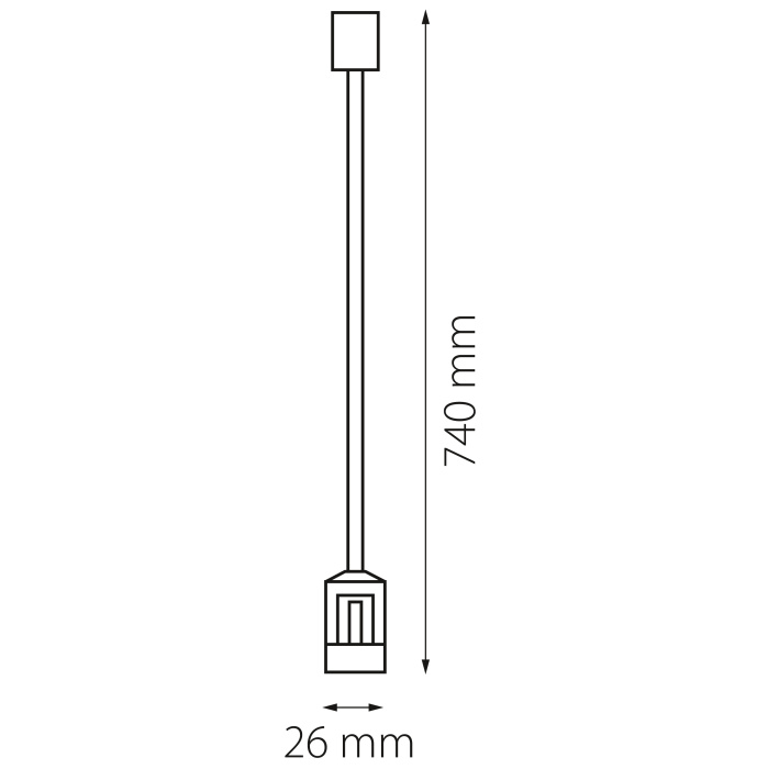 Крепление потолочное трековое DUE DUE Lightstar 507177