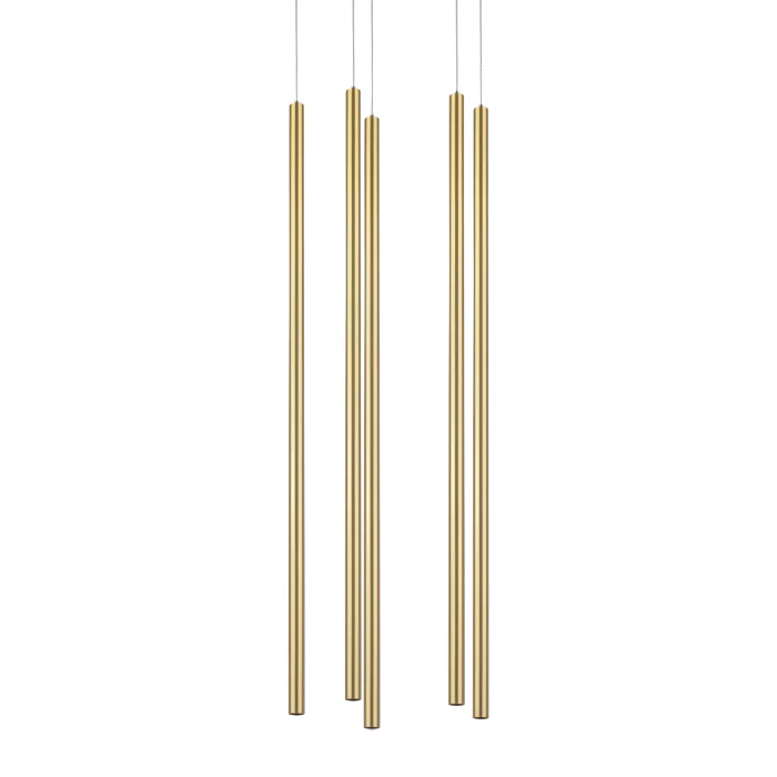 Подвесная люстра TUBO LED 25W 1500LM 25G ЗОЛОТО 3000K Lightstar L5T747433