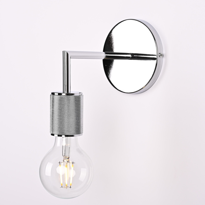 Бра RH Utilitaire Single Sconce Silver ImperiumLoft