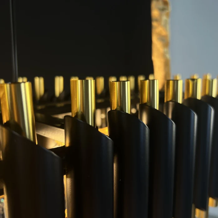 Люстра Empire Black Rectangular Chandelier Crystal ImperiumLoft