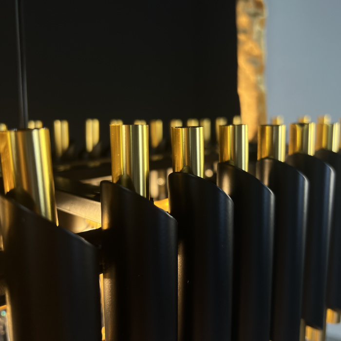 Люстра Empire Black Rectangular Chandelier Crystal ImperiumLoft