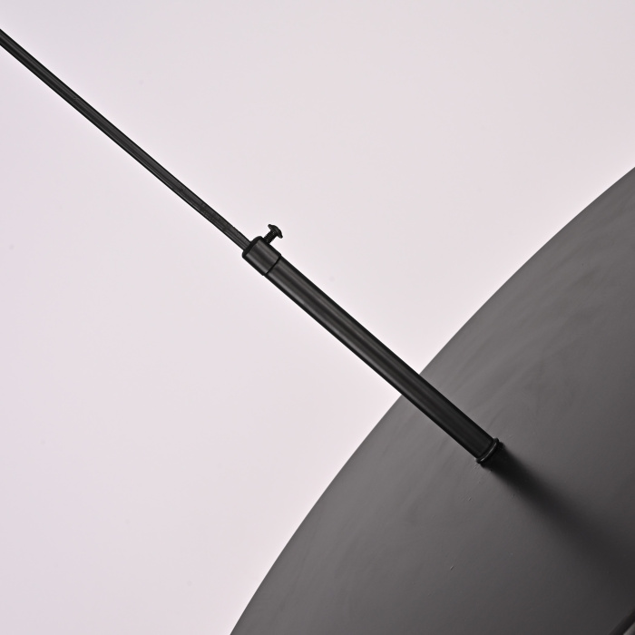 Люстра RH Utilitaire Disk Triple Pendant Black ImperiumLoft