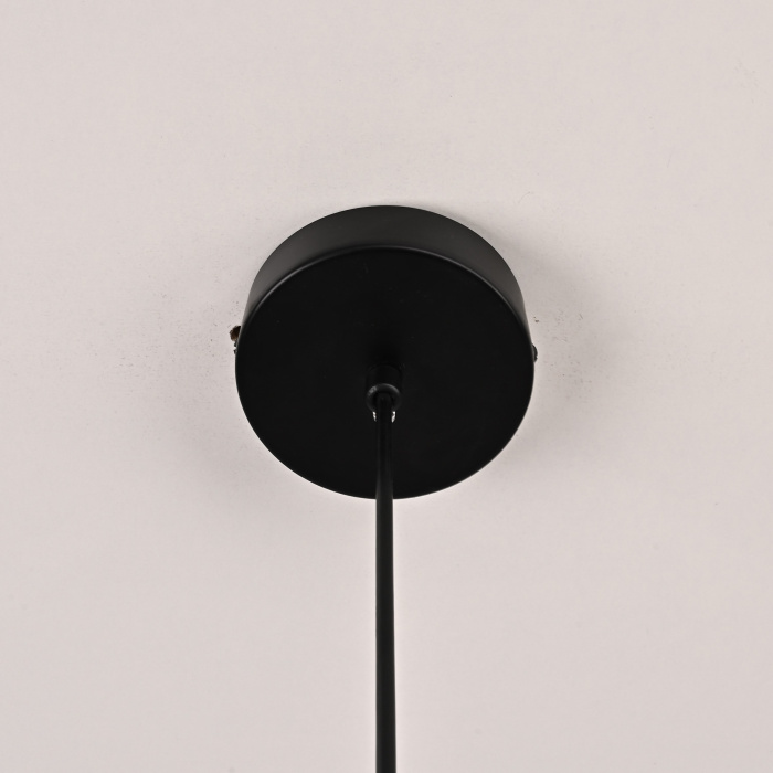 Люстра RH Utilitaire Disk Triple Pendant Black ImperiumLoft