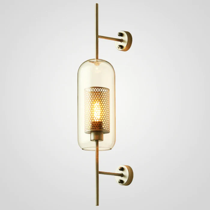 Настенный светильник CATCH WALL cylinder L78 brass ImperiumLoft